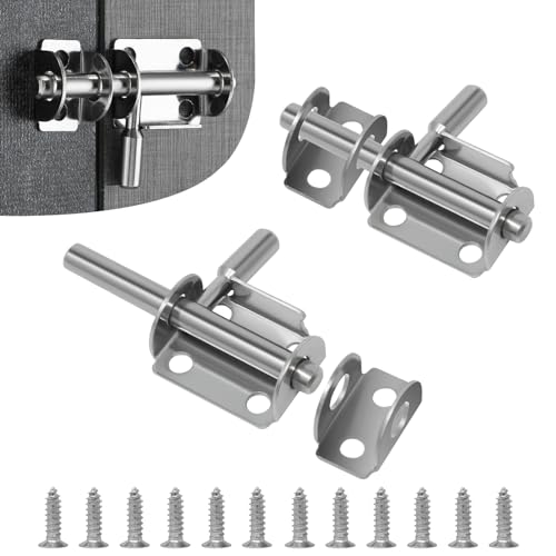 Wkmamo 2 Stück Türriegel Edelstahl,Schiebeschloss Bolzenriegel Riegel Türgleitbolzen Abschließbare Riegel,Riegelschloss Klein Tür Riegel für Badezimmer Toilette Schuppen Schlafzimmer (2 Stk, size 1) Wkmamo 2 Stück Türriegel Edelstahl,Schiebeschloss Bolzenriegel Riegel Türgleitbolzen Abschließbare Riegel,Riegelschloss Klein Tür Riegel für Badezimmer Toilette Schuppen Schlafzimmer (2 Stk, size 1) von Wkmamo
