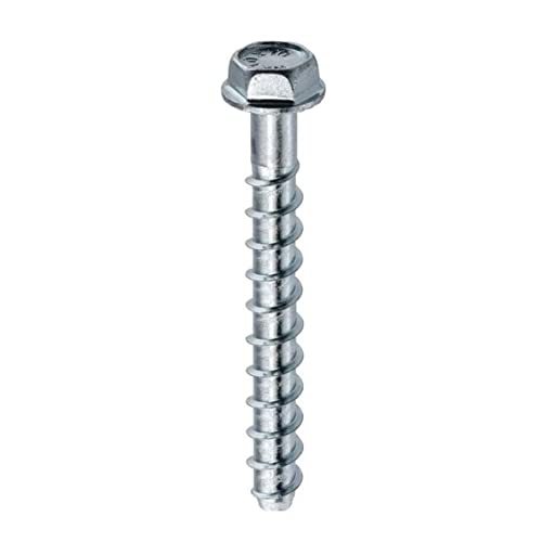 Betonschrauben 6,0 x 80 mm - 100 St. Kohlenstoffstahl Sechskantkopf von Wkręt-Met KLIMAS sp. z o.o.