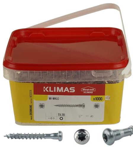 wkret-met 1000 St. Winkelbeschlagschraube BIG BOX Holzverbinderschrauben mit ETA (5 x 50-1000 St.) von Wkret-Met