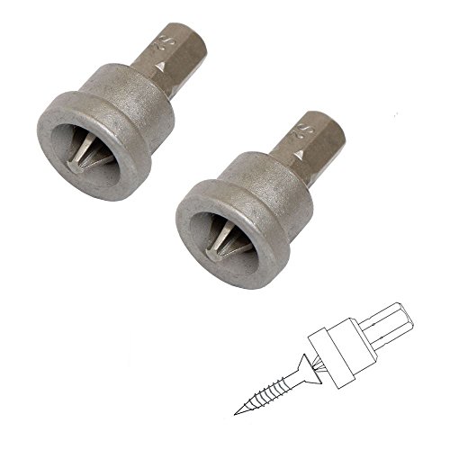 Bit PH 2 mit Tiefenbegrenzer Magnetisiert Trockenbaubit 2x25 mm Stahl S2 | 2 Stück Bit PH 2 mit Tiefenbegrenzer Magnetisiert Trockenbaubit 2x25 mm Stahl S2 | 2 Stück von Wkret-Met