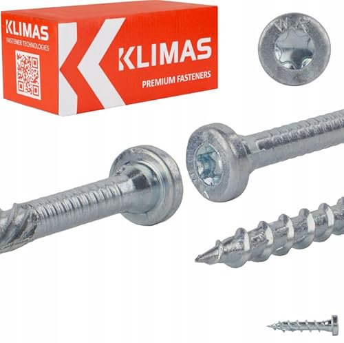Klimas WKCR Konstruktionsschrauben mit Zylinderkopf Torx (8 x 200 mm) von Wkret-Met