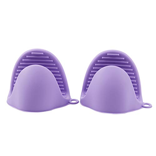 Wlauqueta 2 x Mini- für Verbrennungsschutz aus hitzebeständigem Silikon zum Kochen von Griffen, Griffen und Topflappen Wlauqueta 2 x Mini- für Verbrennungsschutz aus hitzebeständigem Silikon zum Kochen von Griffen, Griffen und Topflappen von Wlauqueta