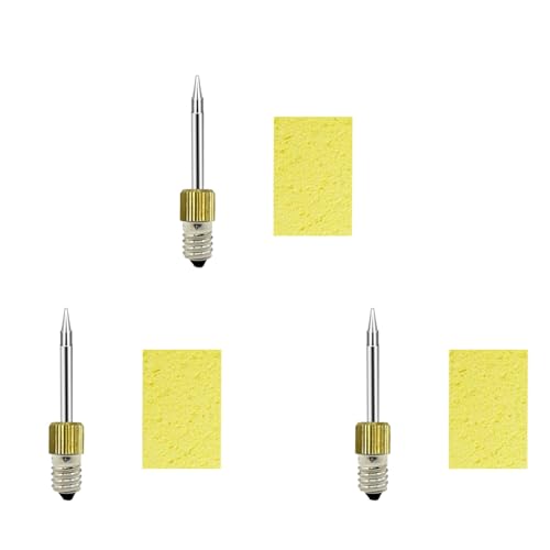 Wlauqueta 3X Lötkolbenspitze E10-Schnittstelle Lötkolbenspitzen USB-Lötspitze Schweißkopf Lötwerkzeuge Brandeisen-A von Wlauqueta