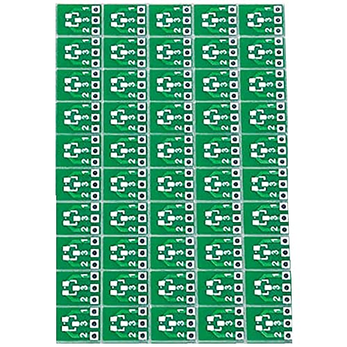 Wlauqueta 50 Stück Serien SOT23 SOT23-3 Drehen SIP3 doppelseitig SMD Tourner Dip SIP3 Adapter Konverter Platte SOT SIP IC Stecker PCB Karte Bastelset von Wlauqueta