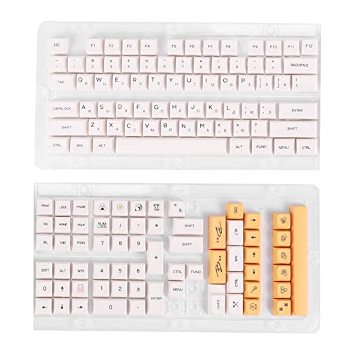 Wlauqueta PBT Honey Milk Keycap XDA Russische Keycap mit erhöhtem Profil für mechanische Tastatur, für Cherry MX-Schalter Wlauqueta PBT Honey Milk Keycap XDA Russische Keycap mit erhöhtem Profil für mechanische Tastatur, für Cherry MX-Schalter von Wlauqueta