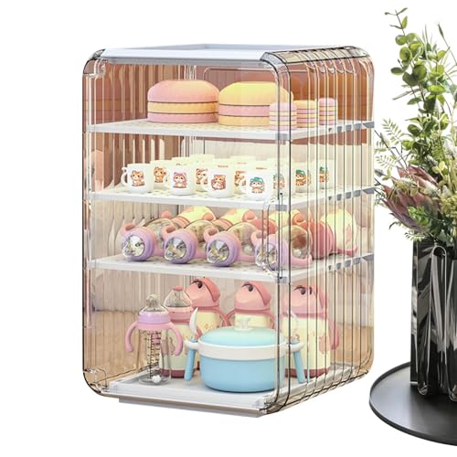 Wlikmjg Babyflaschen-Aufbewahrung - Besteck Abtropfständer - Babyflaschenhalter mit Abdeckung Für Kinderzimmer Küche Kühlschrank von Wlikmjg