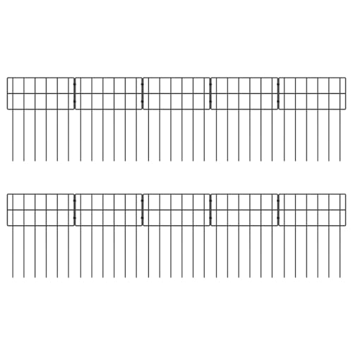 Wlikmjg Dekorative Gartenzäune | Temporärer Zaunschutz & Sichtschutz - 10x Zaunelemente Als Dekorative Abgrenzung Für Haustiere, Hunde, Garten, Rasen & Terrasse Mit Trennfunktion Und Rasenschutz Im von Wlikmjg