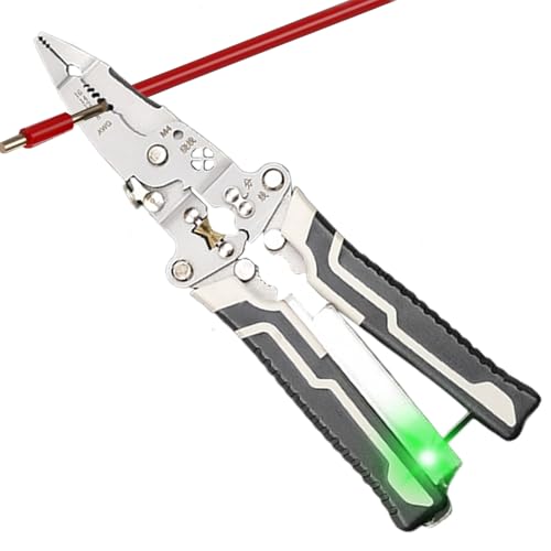 Wlikmjg Elektro-Kabelabisolierzange | Elektrischer Kabelentmantler | Ergonomischer Griff Crimpzange Präzision Für Haushalt Elektroinstallation Netzwerkkabel Wlikmjg Elektro-Kabelabisolierzange | Elektrischer Kabelentmantler | Ergonomischer Griff Crimpzange Präzision Für Haushalt Elektroinstallation Netzwerkkabel von Wlikmjg