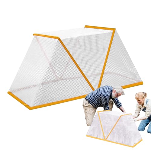 Wlikmjg Erntekäfige für Garten, Gartengehäuse | Windbeständiger Kaltschutzabdeckung | Klare Gewächshausabdeckung atmungsaktive frostbestehende, Faltbare, erhöhte Betten für Garten Terrasse Balkon von Wlikmjg