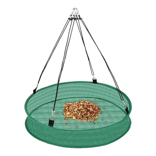 Wlikmjg Outdoor Vogelfutterspender - Robustes Vogel Futtertablett Für Draußen,Wetterfeste Futterstelle Als Dekoration Für Die Vogelbeobachtung Im Freien von Wlikmjg