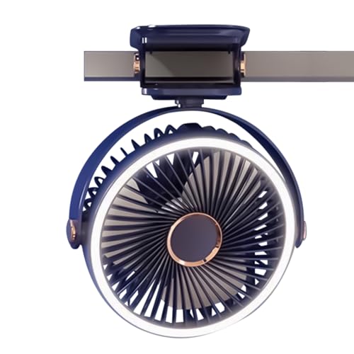 Wlikmjg Tischventilator - Klemmventilator | Kompakte Type C Wiederaufladbare Nachttischlampe Für Badezimmer Büro Arbeitsplatz Garten von Wlikmjg