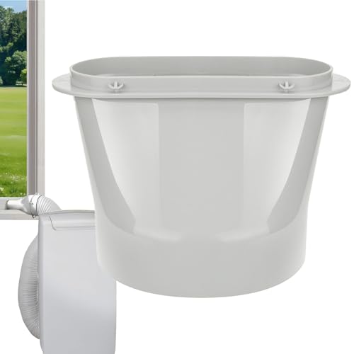 Wlikmjg Tragbarer Klimaanlagen-Schlauchadapter | Auspuffschlauch Fenster Adapter - Anschlussfläche Flache Bauform Für Lüftungsabdichtungssatz Universell Einfache Montage Wohnung Schlafzimmer von Wlikmjg