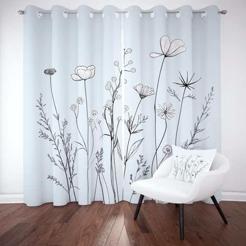 Wlujhia Blumen PflanzeVorhänge mit Ösen Ländlich Pastoralstilverdunkelungsvorhang FrühlingsblumenBlickdicht Gardinen Kälteschutz Warm Hitzeschutz Wohnzimmer H260xB140 cm, 2er Set Wlujhia Blumen PflanzeVorhänge mit Ösen Ländlich Pastoralstilverdunkelungsvorhang FrühlingsblumenBlickdicht Gardinen Kälteschutz Warm Hitzeschutz Wohnzimmer H260xB140 cm, 2er Set von Wlujhia