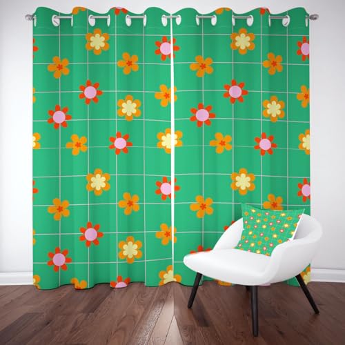 Wlujhia Niedlich BlumenVorhänge mit Ösen Blumenmusterverdunkelungsvorhang Modern MinimalismusBlickdicht Gardinen Kälteschutz Warm Hitzeschutz Wohnzimmer H260xB140 cm, 2er Set Wlujhia Niedlich BlumenVorhänge mit Ösen Blumenmusterverdunkelungsvorhang Modern MinimalismusBlickdicht Gardinen Kälteschutz Warm Hitzeschutz Wohnzimmer H260xB140 cm, 2er Set von Wlujhia
