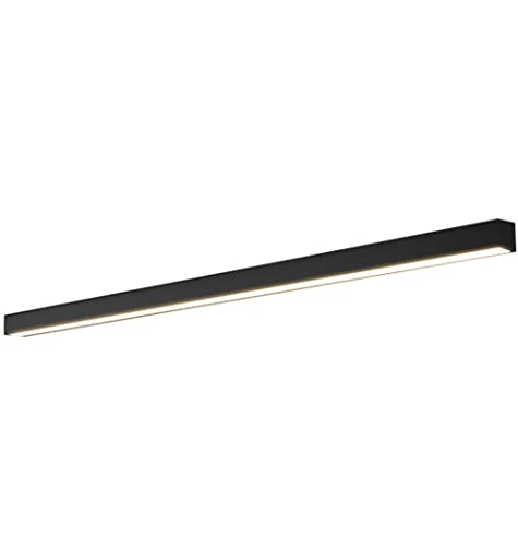 Dimmbar SchwarzLED-Deckenleuchte - 80cm Acryl & Aluminium Innenlampe für Wohnzimmer Badezimmer Flur Büro & Schlafzimmer - Stilvolle Deckenbeleuchtungslösung Dimmbar SchwarzLED-Deckenleuchte - 80cm Acryl & Aluminium Innenlampe für Wohnzimmer Badezimmer Flur Büro & Schlafzimmer - Stilvolle Deckenbeleuchtungslösung von Wmmner