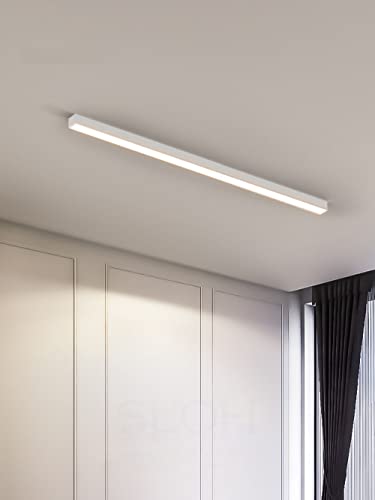 Dimmbare LED Deckenleuchte Schwarz Acryl Lange Lichtleiste für Wohnzimmer Badezimmer Büro Schlafzimmer Moderne AlaunInum Design 147cm Flur Beleuchtung Spiegel Lampe Dimmbare LED Deckenleuchte Schwarz Acryl Lange Lichtleiste für Wohnzimmer Badezimmer Büro Schlafzimmer Moderne AlaunInum Design 147cm Flur Beleuchtung Spiegel Lampe von Wmmner