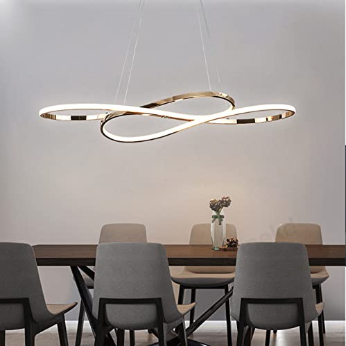 Fortschrittlicher100cm LED Pendelleuchte 48W Einstellbare Hängeleuchte für Esszimmer Küche Büro Badezimmer Warmweiß 3000K Deckenleuchte Stilvoller Kronleuchter Fortschrittlicher100cm LED Pendelleuchte 48W Einstellbare Hängeleuchte für Esszimmer Küche Büro Badezimmer Warmweiß 3000K Deckenleuchte Stilvoller Kronleuchter von Wmmner