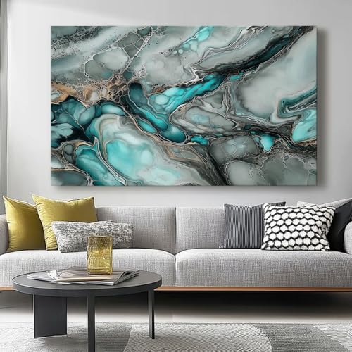 Leinwandwandbild Abstrakter Fluss Marmor Druck, Blau Graue Leinwanddrucke Poster, 120 x 80 cm für Wohnzimmer Schlafzimmer Home Office Wanddekoration Gemälde ohne Rahmen Leinwandwandbild Abstrakter Fluss Marmor Druck, Blau Graue Leinwanddrucke Poster, 120 x 80 cm für Wohnzimmer Schlafzimmer Home Office Wanddekoration Gemälde ohne Rahmen von Wmmner