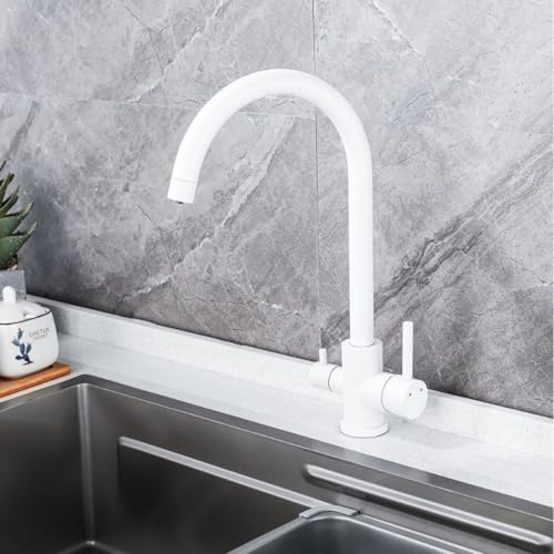Wmmner 3-Wege-Küchenarmatur 360° Drehbare Weiße Spüledoppelhebel-Mixer Mit 2 Steckdosen Grifo Osmose Für Haus & Garten Küchenzubehör Wmmner 3-Wege-Küchenarmatur 360° Drehbare Weiße Spüledoppelhebel-Mixer Mit 2 Steckdosen Grifo Osmose Für Haus & Garten Küchenzubehör von Wmmner