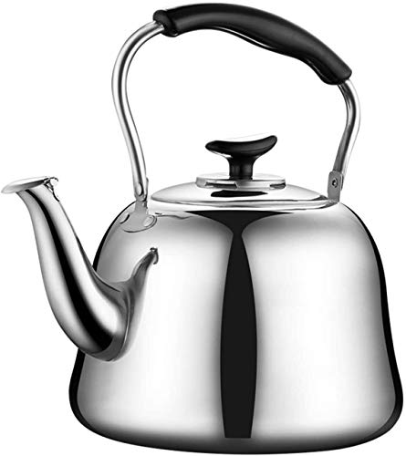 Wmmner 304 Stainless Stahlkessel Komfortabler Anti-Squelling-Griff Geeignet Für Verschiedene Öfen Teekanne Für Kaffee, Milch Usw., Gas Anwendbar () von Wmmner