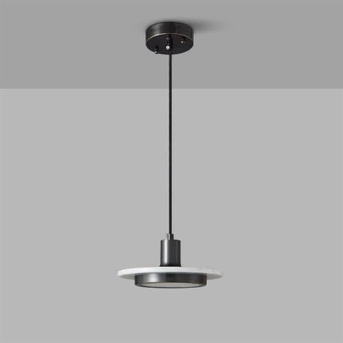 Wmmner All Copper Light Marble Light Bedroom Bedside Minimalist Chandelier Post-Modern Minimalist Living Room Sofa Bar Ceiling Hanging Lamp,Contemporary Dining Room/Bianco von Wmmner