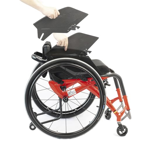 Wmmner All-Terrain-Sport-Rollstuhl, Klappbar, Ultraleicht, Selbstfahrend Mitverstellbare Fußstütze, Schnellwechsel-Hinterräder Und Anti-Tip-Räder, Unterstützung 220Lbs von Wmmner