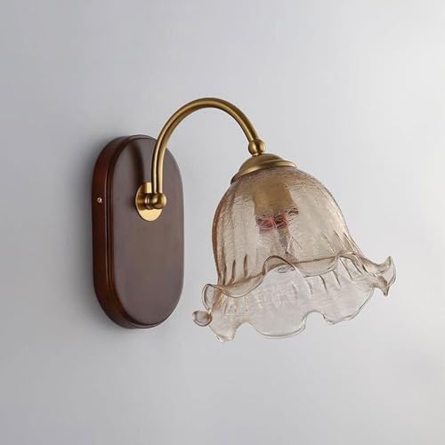 Wmmner Antike Badezimmer-Wandleuchte Rustikale Dekoration Wandleuchte Im Landhausstil Wandleuchte Mit Blütenmotiv Aus Crackle-Glas, Deckenleuchte Wmmner Antike Badezimmer-Wandleuchte Rustikale Dekoration Wandleuchte Im Landhausstil Wandleuchte Mit Blütenmotiv Aus Crackle-Glas, Deckenleuchte von Wmmner