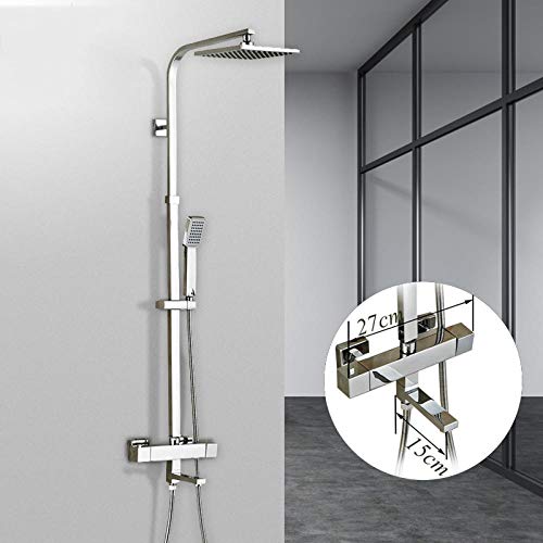 Wmmner Badezimmer Dusche Wasserhahn Settat Dusche Wasserhahn Mit 8 Zoll Abs Duschkopf Und Handbrause, von Wmmner