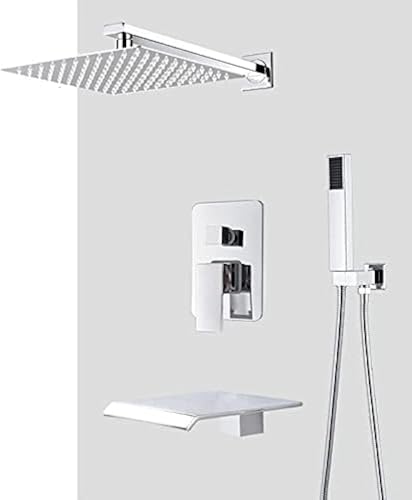 Wmmner Badezimmer Wasserhahn Chrom Regen Dusche Kopf Dusche Wasserhahn Wandmontierte Badewanne Bad Mixer Wasserhahn Schönheit Badezimmer Set Dusche, Eine Farbe-8Zoll 3Way a/Eine Farbe/16 Zoll 3-Wege-C Wmmner Badezimmer Wasserhahn Chrom Regen Dusche Kopf Dusche Wasserhahn Wandmontierte Badewanne Bad Mixer Wasserhahn Schönheit Badezimmer Set Dusche, Eine Farbe-8Zoll 3Way a/Eine Farbe/16 Zoll 3-Wege-C von Wmmner