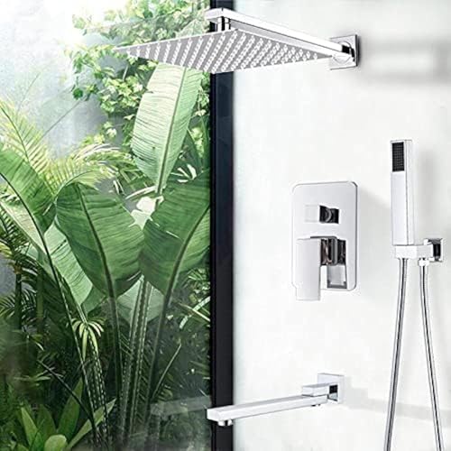 Wmmner Badezimmer Wasserhahn Chrom Regen Dusche Kopf Dusche Wasserhahn Wandmontierte Badewanne Bad Mixer Wasserhahn Schönheit Badezimmer Set Dusche, Eine Farbe-8Zoll 3Way a/Eine Farbe/8 Zoll 3Wege a Wmmner Badezimmer Wasserhahn Chrom Regen Dusche Kopf Dusche Wasserhahn Wandmontierte Badewanne Bad Mixer Wasserhahn Schönheit Badezimmer Set Dusche, Eine Farbe-8Zoll 3Way a/Eine Farbe/8 Zoll 3Wege a von Wmmner