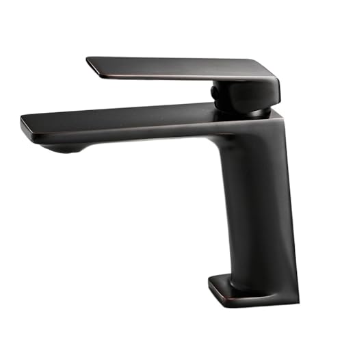 Wmmner Bathroom Basin Faucet Bathroom Torneira Para Banheiro Chrome Faucet Basin Taps Deck Mounted Grifo Lavabo Cold Mixer Tap Faucets/Schwarzer/G9/16 von Wmmner