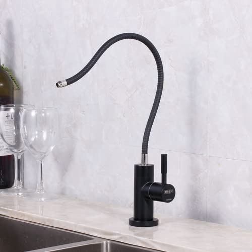 Wmmner Black Flexible Folding Kitchen Faucet With Pure Drinking Water Filter High Arc Tap Water Filter For Kitchen Sink/C von Wmmner
