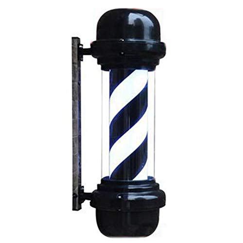Wmmner Blinkende Barber Pole LED, LED-Barber-Stange, attraktives Symbol, rotierende Streifen, Wandhängelampe, Friseursalon, Ladenschild, A/70 cm (A 57 cm), B/57 cm von Wmmner