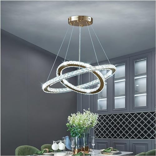 Wmmner Chandeliers Led Living Room Lampgold Chandelier Lights Compatible with Bedroom Kitchen Dining Room Dimmable with Remote,Contemporary Dining Room/1-50Cm/Dimmen von Wmmner