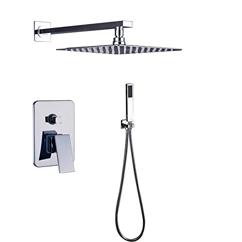 Wmmner Chrom 8/10/12/16 Zoll Regendusche Wasserhahn Einhand Verstecktes Bad Duschset Mit Abs Handbrause Wandmontiert, 10 Zoll Duschset/12 Zoll Duschset Wmmner Chrom 8/10/12/16 Zoll Regendusche Wasserhahn Einhand Verstecktes Bad Duschset Mit Abs Handbrause Wandmontiert, 10 Zoll Duschset/12 Zoll Duschset von Wmmner