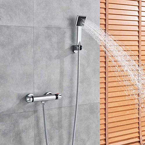 Wmmner Chromtatischer Duscharmatur Wandmontierte Handbrauschmischer Mit Halterung Konstante Temperatur Badezimmer Duschhahn, Duschset B/Duschset a Wmmner Chromtatischer Duscharmatur Wandmontierte Handbrauschmischer Mit Halterung Konstante Temperatur Badezimmer Duschhahn, Duschset B/Duschset a von Wmmner