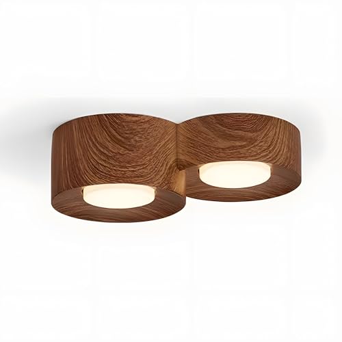 Wmmner Deckenleuchte – Schwarze Einbauleuchte, Schwarze Leuchte, Eingangsbereich, Schrank/Imitation Holzmaserung/7,1 von Wmmner