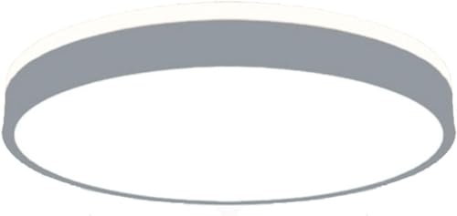 Wmmner Deckennahe Leuchten, Runde, Ultradünne, Flache Deckenleuchte – Minimalistische Led-Deckenleuchte, Seitlich Strahlendes Design, Deckennahe Leuchten, Kronleuchter/G-50 cm/Warmes Licht 3000K von Wmmner