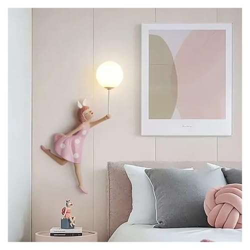 Wmmner Dekorative Wandleuchte Aus Kunstharz Für Mädchen Prinzessinnenzimmer Wandleuchte Led Niedliche Kinderzimmer-Innenbeleuchtung/Neutral Hell/Links Wmmner Dekorative Wandleuchte Aus Kunstharz Für Mädchen Prinzessinnenzimmer Wandleuchte Led Niedliche Kinderzimmer-Innenbeleuchtung/Neutral Hell/Links von Wmmner