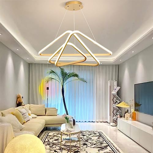 Wmmner Dimmbare Pendelleuchte Kreis Eisen Und Acryl Kronleuchter 3000-6500K Led-Hängelampe Minimalistische Hängeleuchte Beleuchtung Dekoration Geeignet Für Restaurant Bar Pavillon Clubho/Gold 80 cm/St Wmmner Dimmbare Pendelleuchte Kreis Eisen Und Acryl Kronleuchter 3000-6500K Led-Hängelampe Minimalistische Hängeleuchte Beleuchtung Dekoration Geeignet Für Restaurant Bar Pavillon Clubho/Gold 80 cm/St von Wmmner