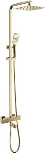 Wmmner Duschsystem,Tatisches Gold Luxus-Duschhapen Set Messing Umsteller Mixer Wasserfall Regendusche Mit 10 Inch Regenfall-Duschkopf Und Handbrause, Wandmontiertes Duschset, B/a/E Wmmner Duschsystem,Tatisches Gold Luxus-Duschhapen Set Messing Umsteller Mixer Wasserfall Regendusche Mit 10 Inch Regenfall-Duschkopf Und Handbrause, Wandmontiertes Duschset, B/a/E von Wmmner