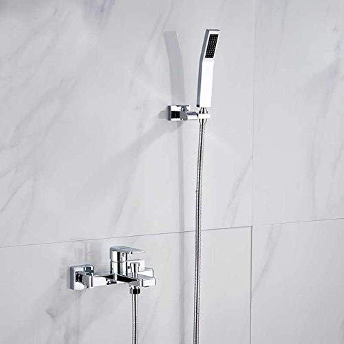 Wmmner Duschsystem Goldener Duschmischer Wasserhahn Einhandbrause Wasserhahn Wandmontiert Messing Badezimmer Duschset Wasserhahn Mit Halterung, Golden B/Chrom a/a Wmmner Duschsystem Goldener Duschmischer Wasserhahn Einhandbrause Wasserhahn Wandmontiert Messing Badezimmer Duschset Wasserhahn Mit Halterung, Golden B/Chrom a/a von Wmmner