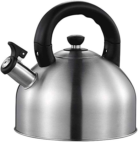 Wmmner Edelstahl Pfeife Tee Wasserkocher Ergonomic Hitzebeständiger Griff Geeignet Für Herdplatte Silber Für Kaffee, Milch Usw., Gas Anwendbar Wmmner Edelstahl Pfeife Tee Wasserkocher Ergonomic Hitzebeständiger Griff Geeignet Für Herdplatte Silber Für Kaffee, Milch Usw., Gas Anwendbar von Wmmner
