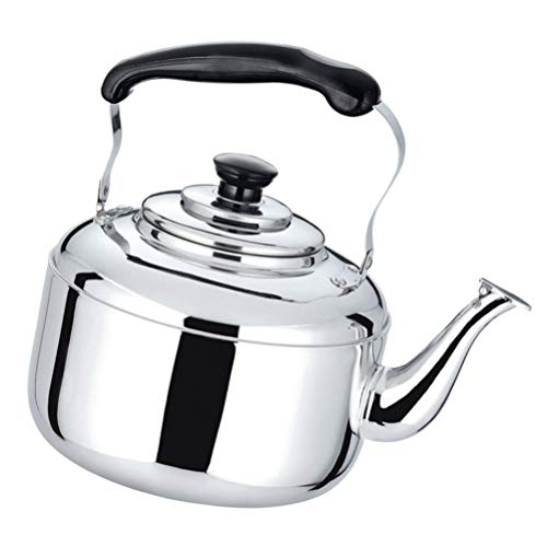 Wmmner Edelstahl-Teekessel Einhand-Teekanne Für Herdplatte Pfeife Teekanne Mit Anti-Heißgriff Teekessel Teekanne (23X12,5X28Cm) (Eine Farbe 20X12.2X24Cm)/Eine Farbe/23 * 12.5 * 28Cm von Wmmner