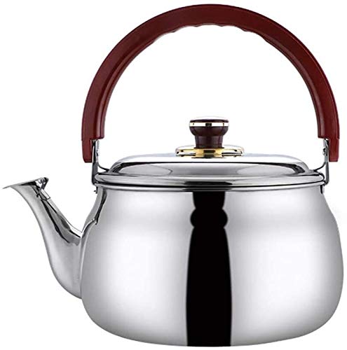 Wmmner Edelstahl-Wasserkocher Für Herdplatte Schnelle Wärmeleitung Larteekanne Mit Durchmesser Und Hitzebeständigem Ergonomischem Griff Für Kaffee, Milch Usw., Gas () von Wmmner