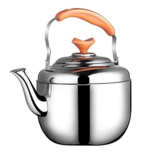 Wmmner Ein Induktionsherd Mit Hitzebeständigem Griff Heizkessel Edelstahl Herdsichere Teekanne Für Kaffee, Milch Usw., Gas Anwendbar () von Wmmner