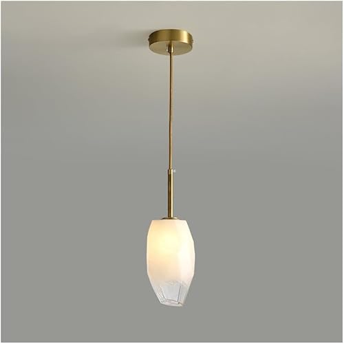 Wmmner Einfache Messing Kunst Kristall Glas Kronleuchter Led Hängelampe Dekoration Decke Hängeleuchte, Kronleuchter (5 Köpfe)/Eine Farbe/1 Kopf von Wmmner