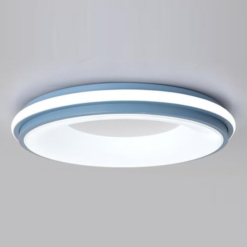 Wmmner Einstellbare Dreifarbige Deckenleuchte Ultradünne Deckenleuchtearon Side Emitting Design Deckenleuchte Für Wohnzimmer Esszimmer Arbeitszimmer Villa Schlafzimmer Flur Kinderzimmer Flur en/Blau/4 von Wmmner