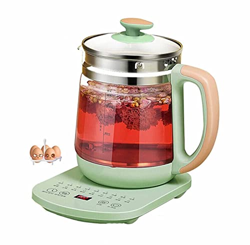 Wmmner Elektrischer Wasserkocher, Smart Multifunctional High Borosilicat Glas H18 Heizfunktionen Elektrischer Tee Pot Schnelle Kochende Wärmeerhaltungsfunktion 304 Edelstahl (3)/1/1.8L von Wmmner