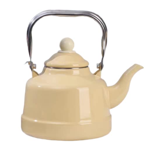 Wmmner Emaille Wasserkocher, 2.5 L, Für Induktionskocher, Gasherde, Universal-Teekannen-C||2.5L/764(A,1.5L)/B/2.5L von Wmmner